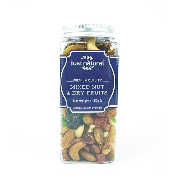 Just Natural Premium Mixed Nut and Dry Fruits 150gm