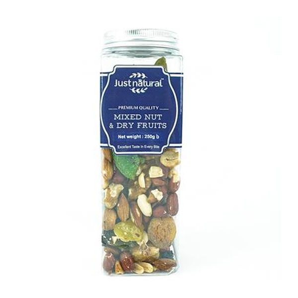 Just Natural Premium Mixed Nut and Dry Fruits 250gm