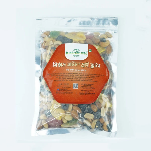Just Natural  Mixed Nuts and Dry Fruits 500gm