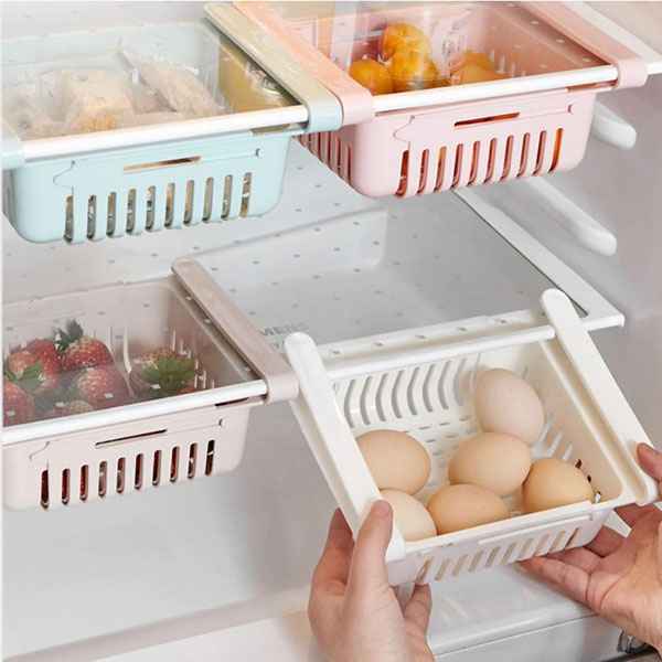 Refrigerators Drawer Shelf Plastic Organizer