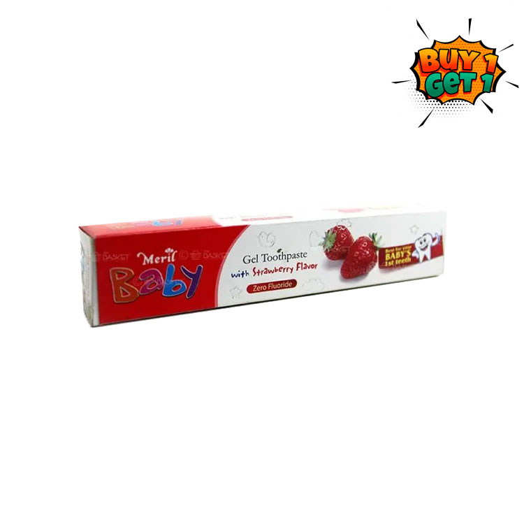 Meril Baby Gel Toothpaste With strawberry Flavor 45gm